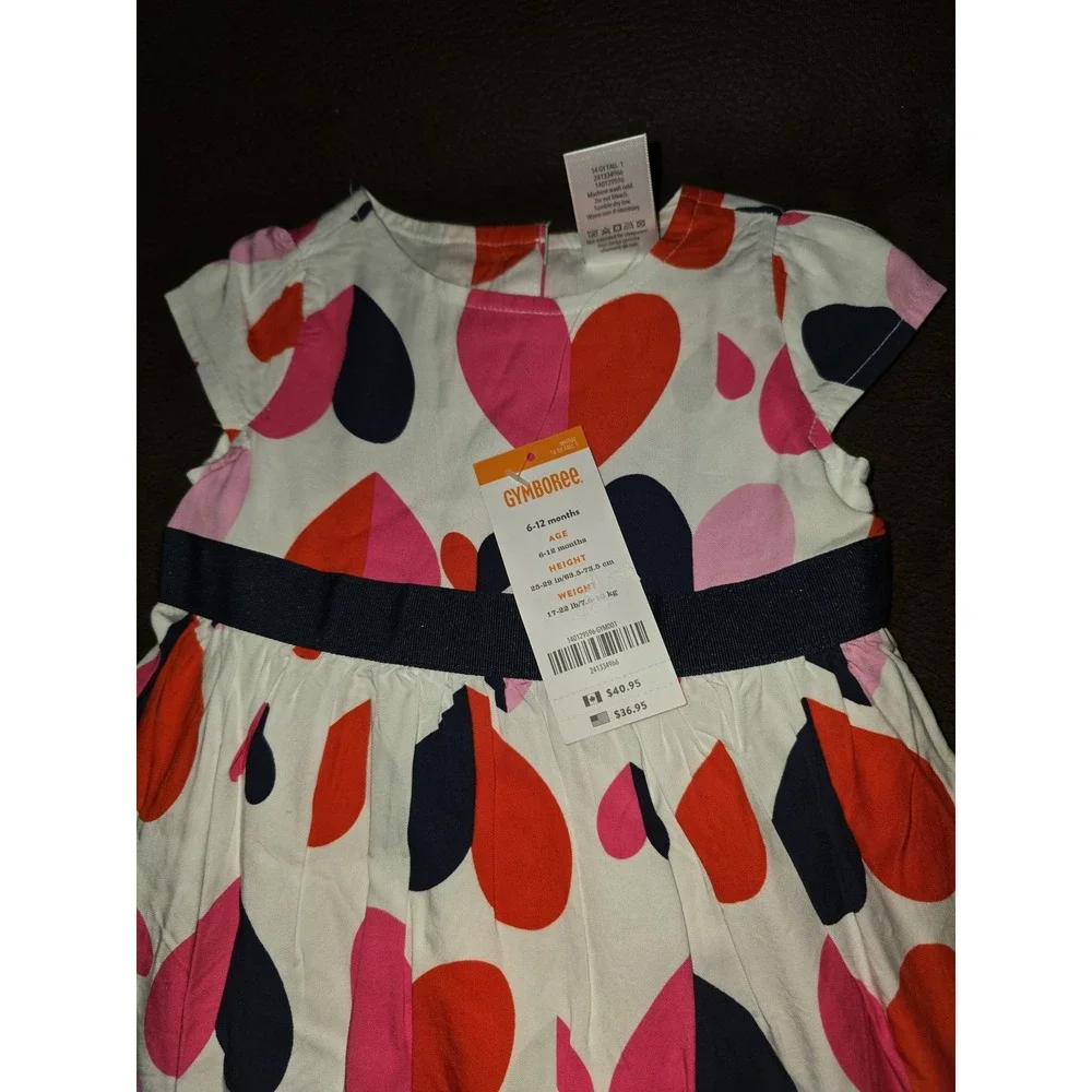 Gymboree prep perfect heart dress size 6 12 months‎ nwt